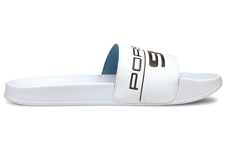 Шлепанцы унисекс PUMA Porsche Legacy X Leadcat Slide белые, 39 EU