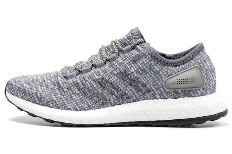 Кроссовки унисекс Adidas Pure Boost 2017 серо-белые, 40 2/3 EU