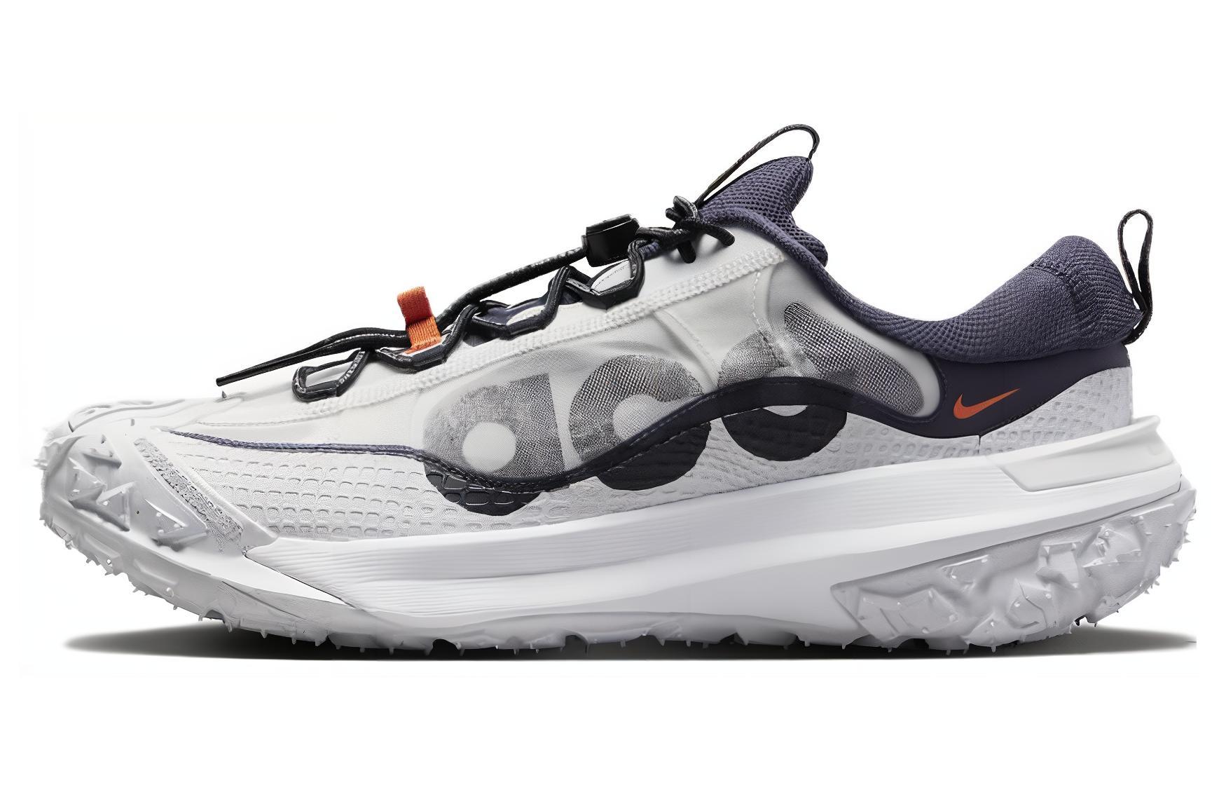 Спортивные ботинки мужские Nike ACG Mountain Fly 2 Low белые и ярко-мандариновые, 40 EU