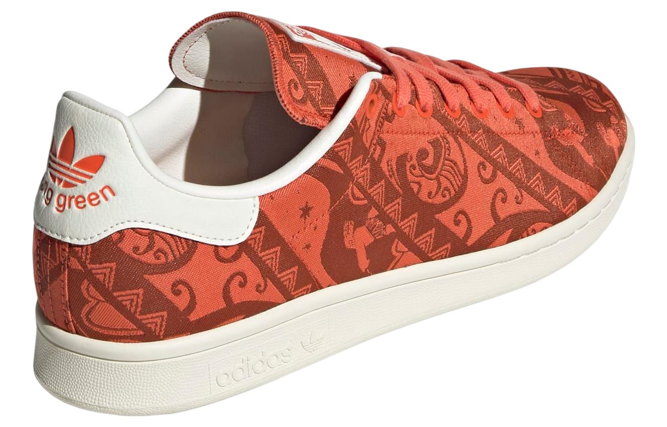 Кроссовки мужские Adidas Stan Smith Moana племенной принт, orange-white, 42 EU