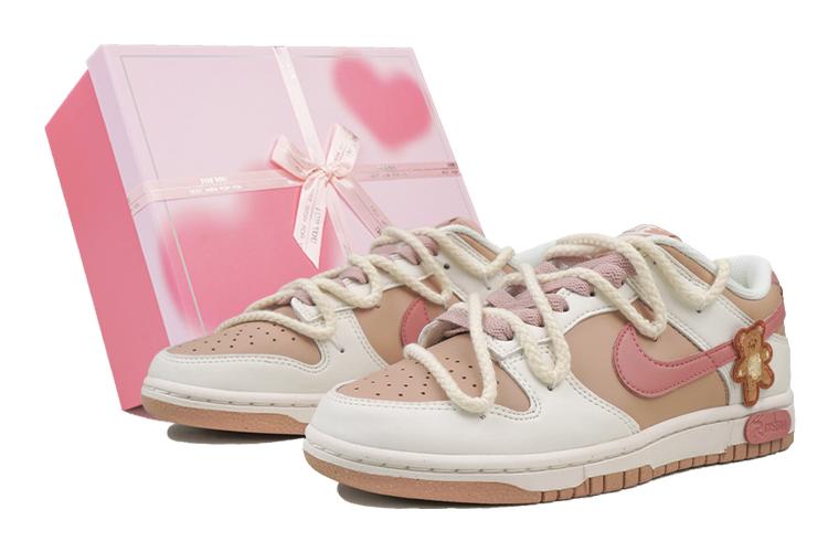 Кеды женские Nike Dunk Low RISK розово-коричневые, 38 EU