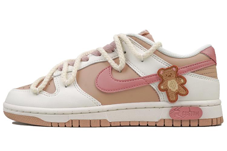 Кеды женские Nike Dunk Low RISK розово-коричневые, 38 EU