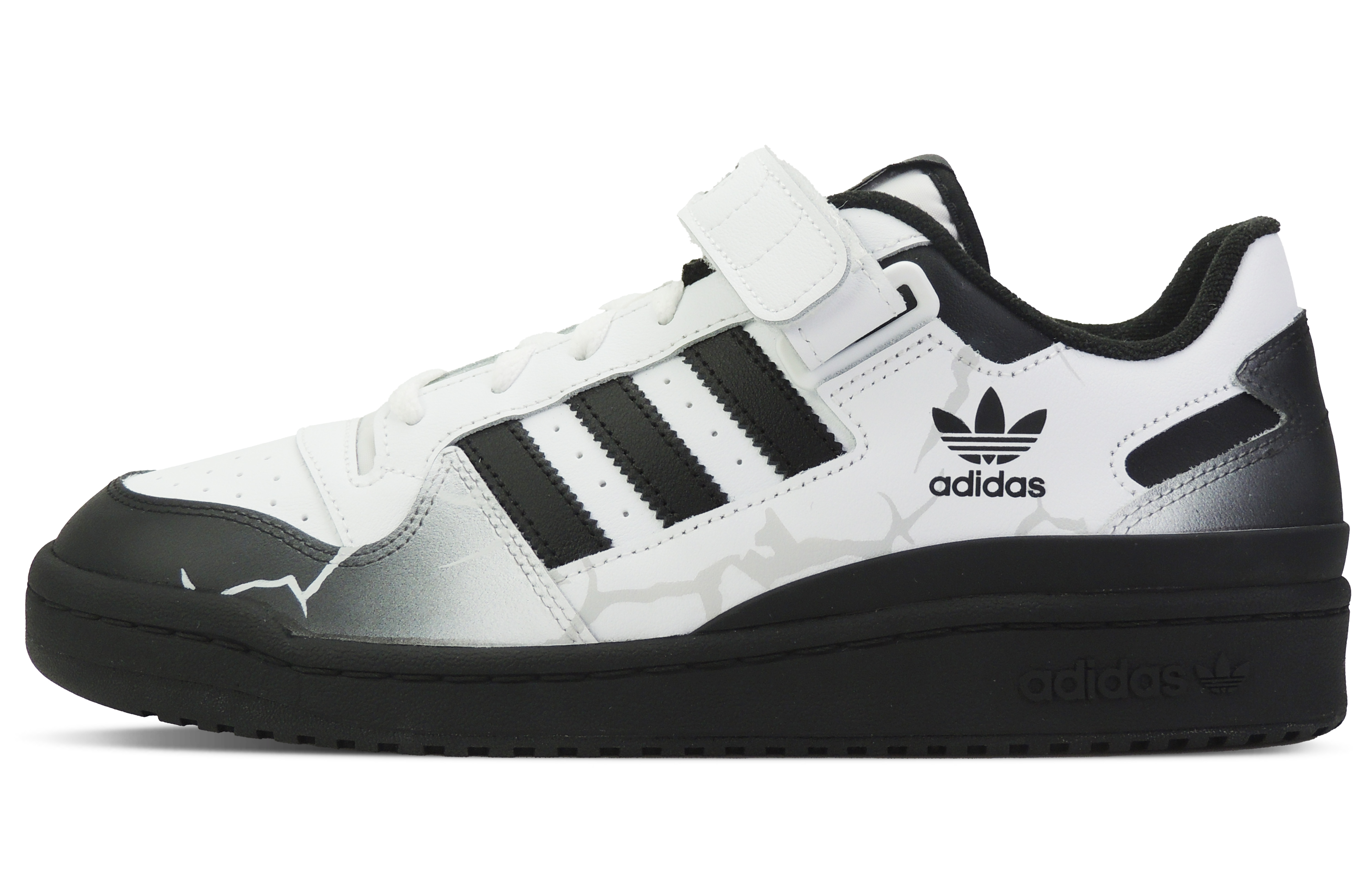 Кроссовки унисекс Adidas Originals FORUM Dark Walker Low-Top черно-белые, 44 EU