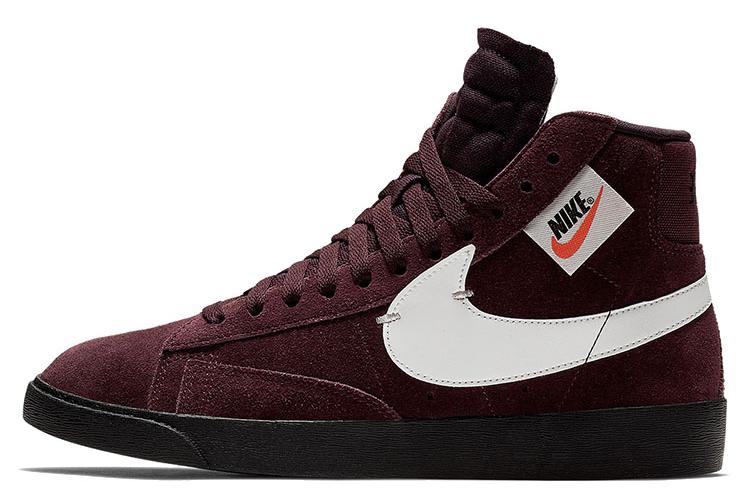 Кеды женские Nike Blazer Mid Rebel burgundy crush