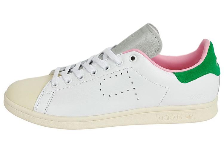 Кроссовки унисекс Adidas Palace X Stan Smith белые, зеленые, розовые, 43 1/3 EU