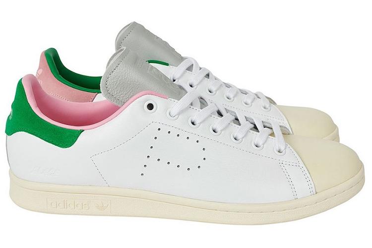 Кроссовки унисекс Adidas Palace X Stan Smith белые, зеленые, розовые, 43 1/3 EU