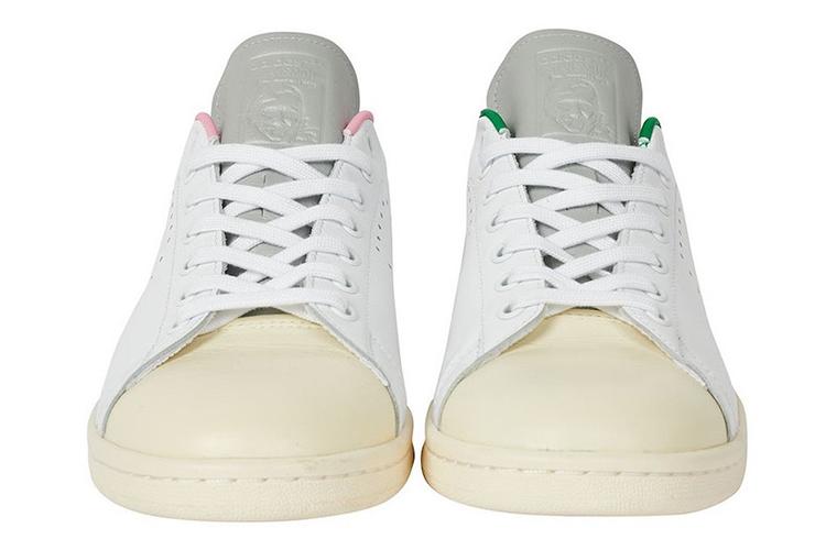 Кроссовки унисекс Adidas Palace X Stan Smith белые, зеленые, розовые, 43 1/3 EU