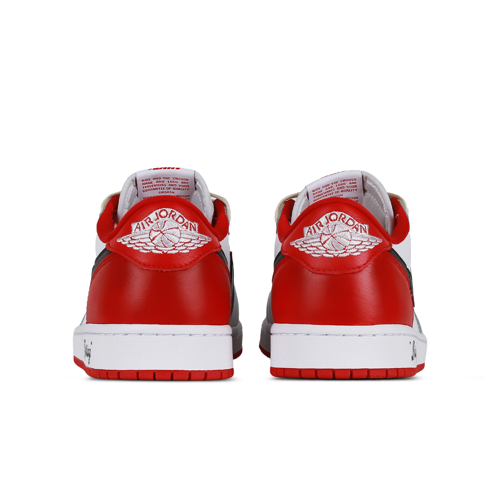 Кроссовки унисекс Jordan Air Jordan 1 Low 'Nothing', красные, белые, черные, 41 EU