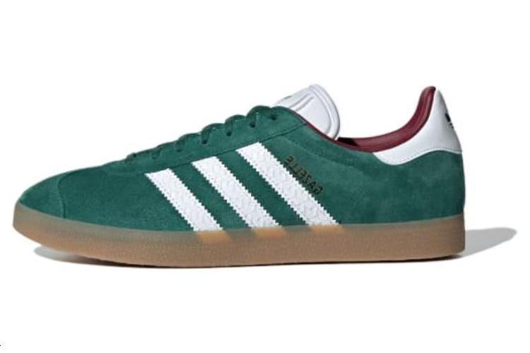 Велотуфли мужские Adidas Gazelle Collegiate белые, зеленые, 44 EU