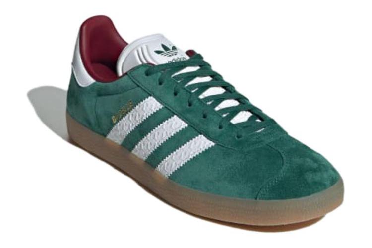 Велотуфли мужские Adidas Gazelle Collegiate белые, зеленые, 44 EU
