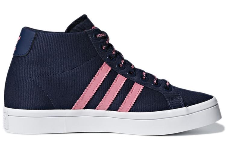 Кеды женские Adidas Courtvantage Heel 3ST черные, белые, розовые, 38 2/3 EU