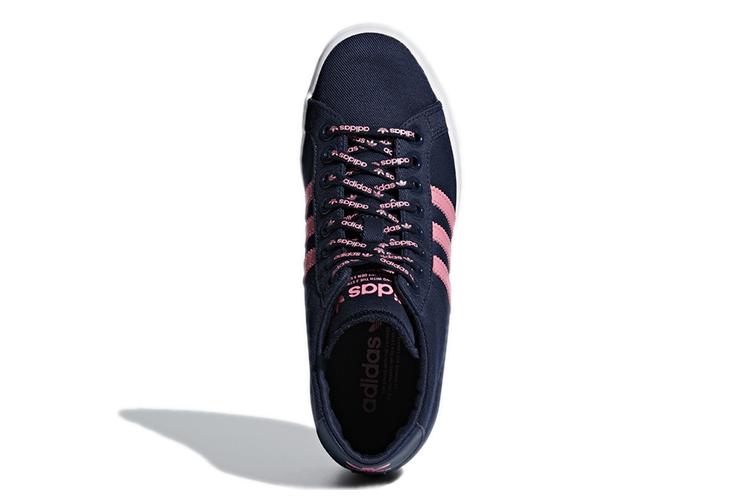 Кеды женские Adidas Courtvantage Heel 3ST черные, белые, розовые, 38 2/3 EU