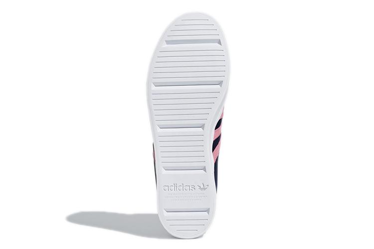 Кеды женские Adidas Courtvantage Heel 3ST черные, белые, розовые, 38 2/3 EU