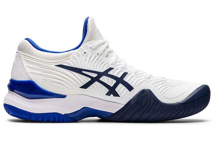 Кроссовки женские ASICS Court FF 2 белые и синие, 41.5 EU