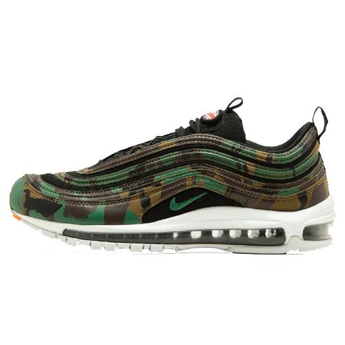 Кроссовки унисекс Nike Air Max 97 Country Camo, зеленые-коричневые, 41 EU