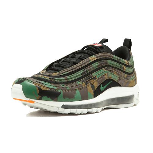 Кроссовки унисекс Nike Air Max 97 Country Camo, зеленые-коричневые, 41 EU