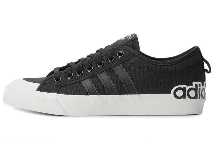Кроссовки Adidas Nizza Oversize Heel Logo черные, 36 EU
