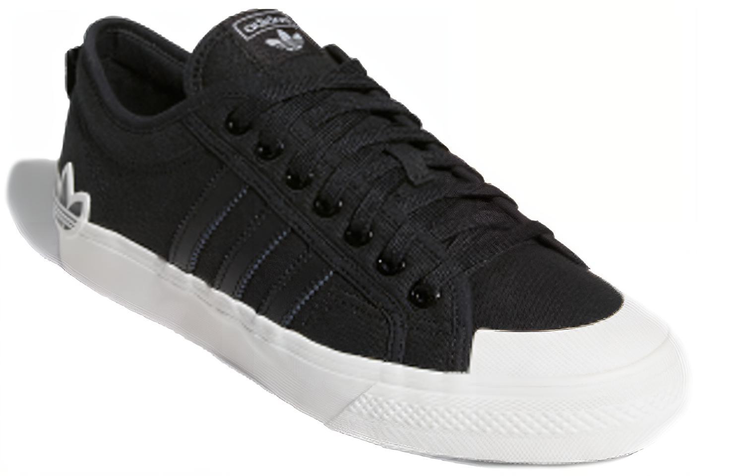 Кроссовки Adidas Nizza Oversize Heel Logo черные, 36 EU