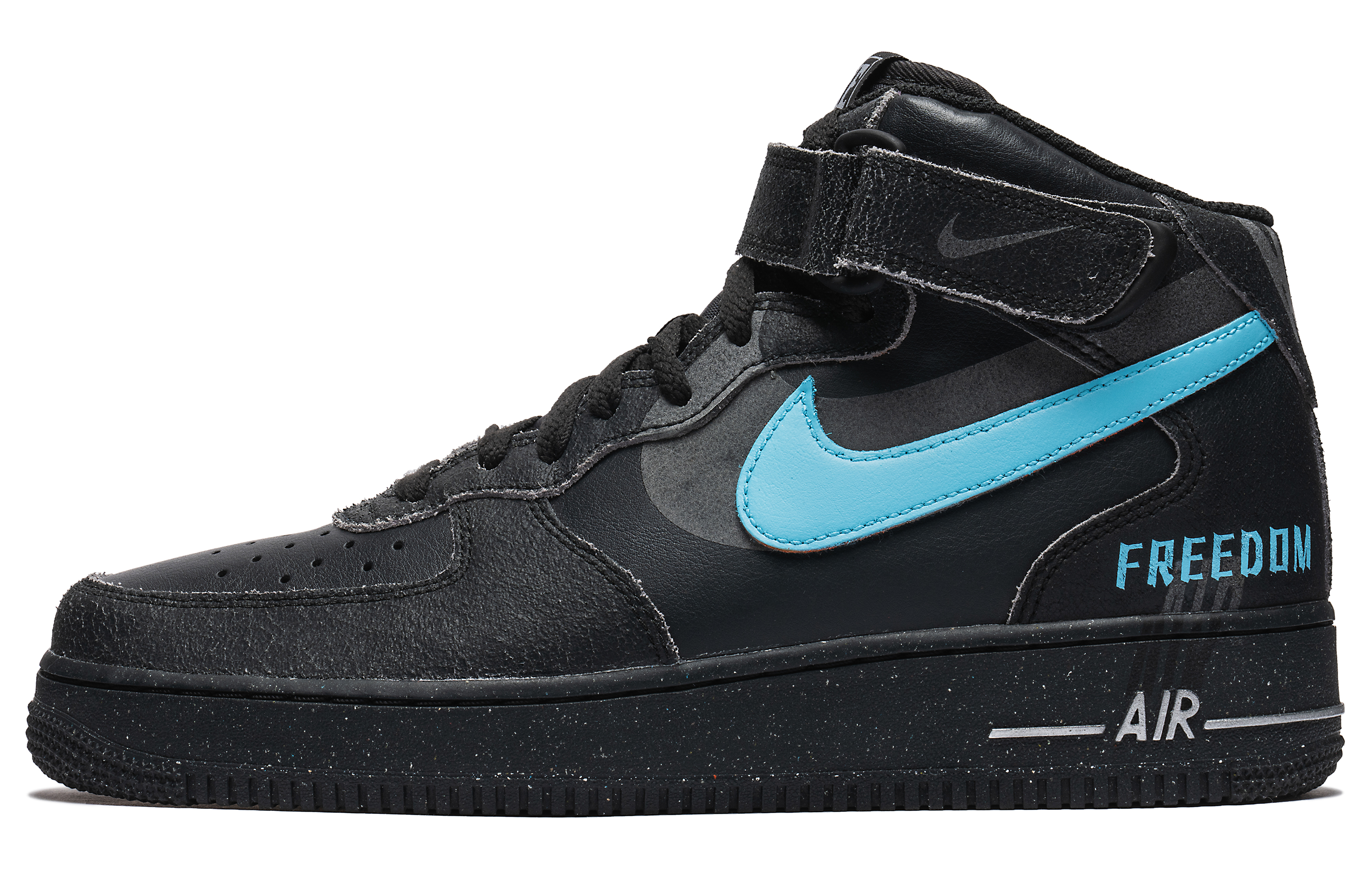 Кеды мужские Nike Air Force 1 Mid-Top чёрные, 42 EU