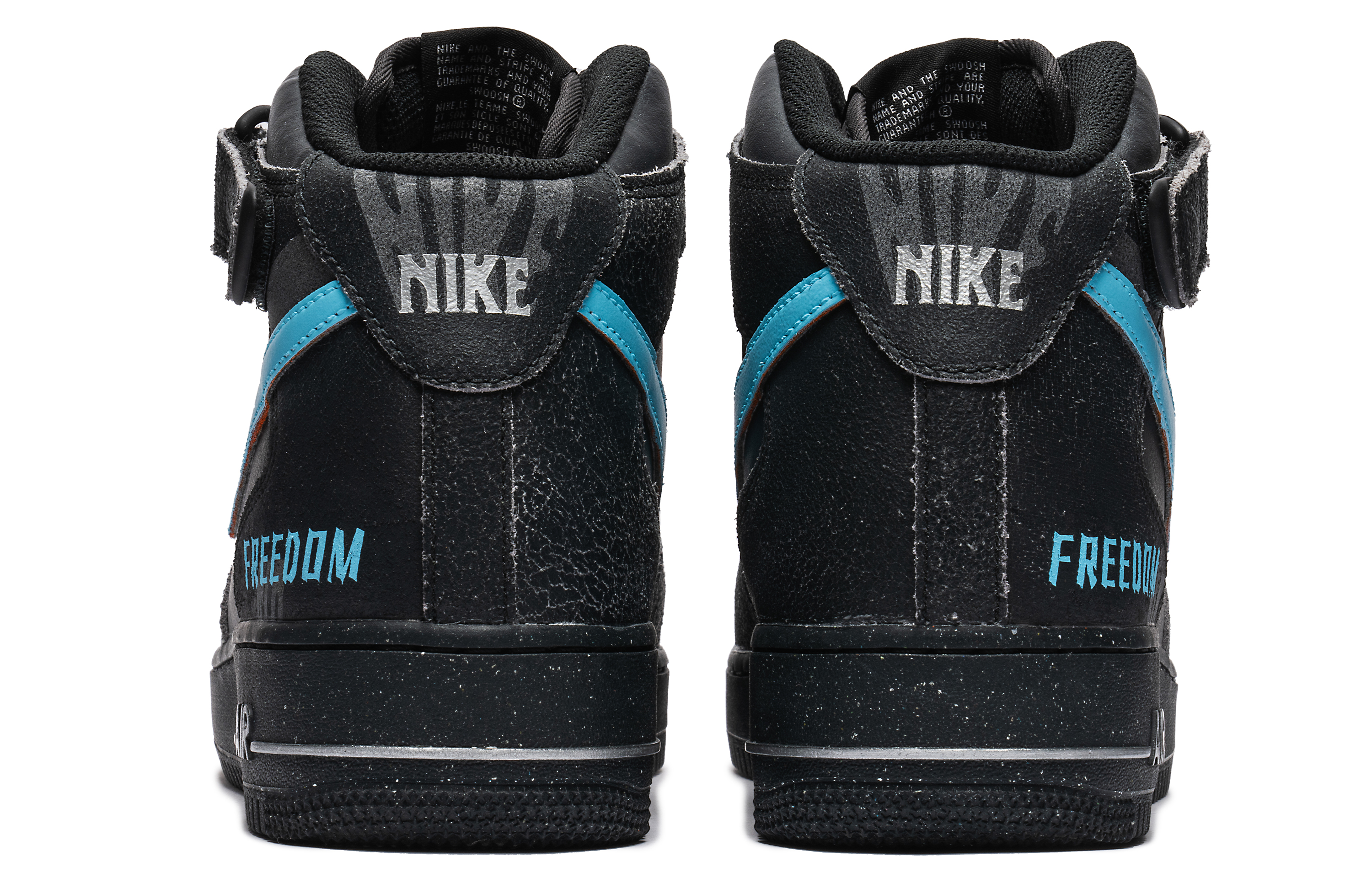 Кеды мужские Nike Air Force 1 Mid-Top чёрные, 42 EU