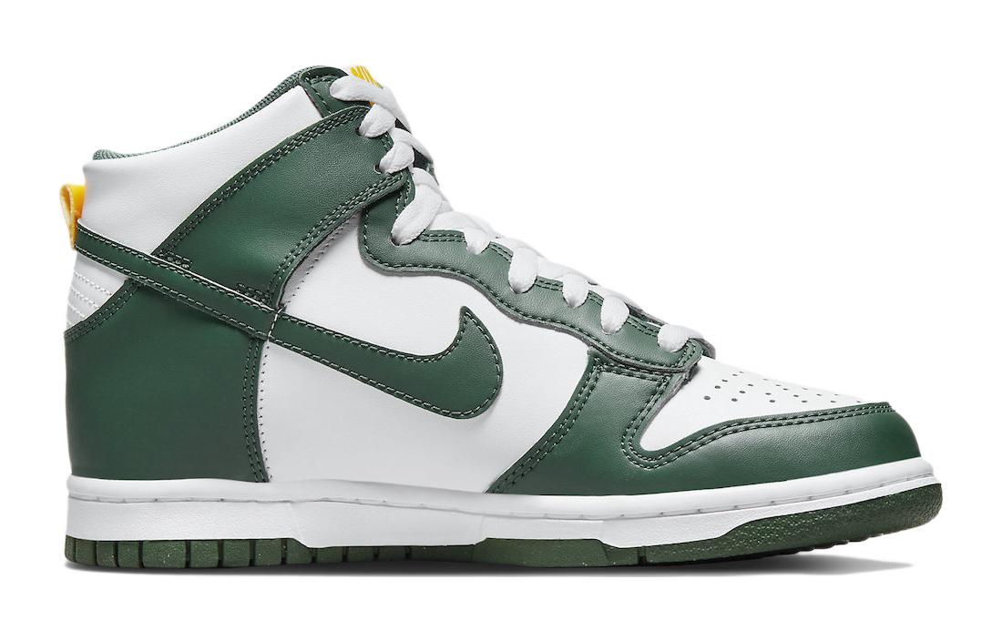 Кеды женские Nike Dunk High Australia GS, зеленые-белые, 36.5 EU