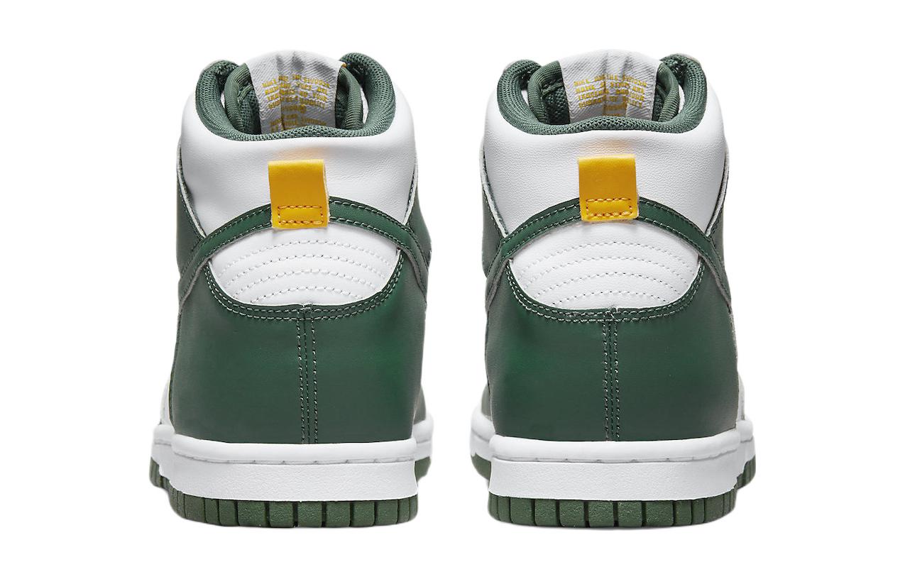 Кеды женские Nike Dunk High Australia GS, зеленые-белые, 36.5 EU