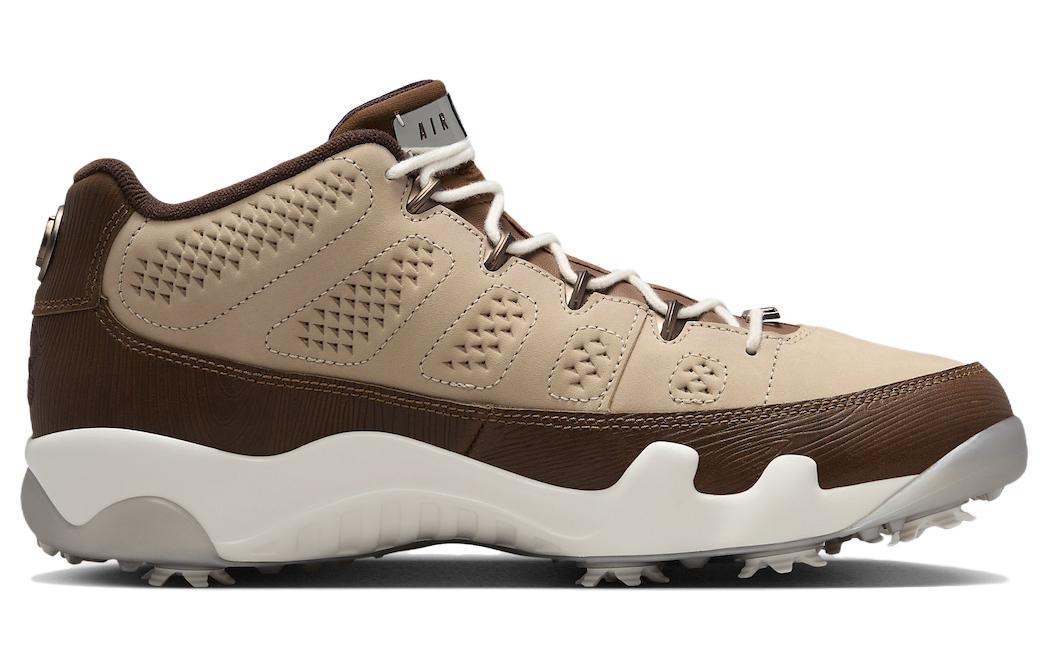 Кроссовки мужские Jordan 9 Retro Low Golf Happy Life Wood Woodgrain коричневые, 41 EU