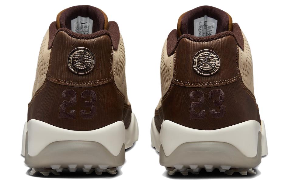 Кроссовки мужские Jordan 9 Retro Low Golf Happy Life Wood Woodgrain коричневые, 41 EU