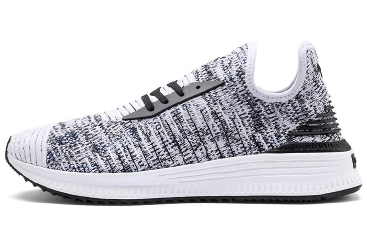 Кроссовки унисекс PUMA Avid EvoKnit Mosaic белые-черные, 37.5 EU