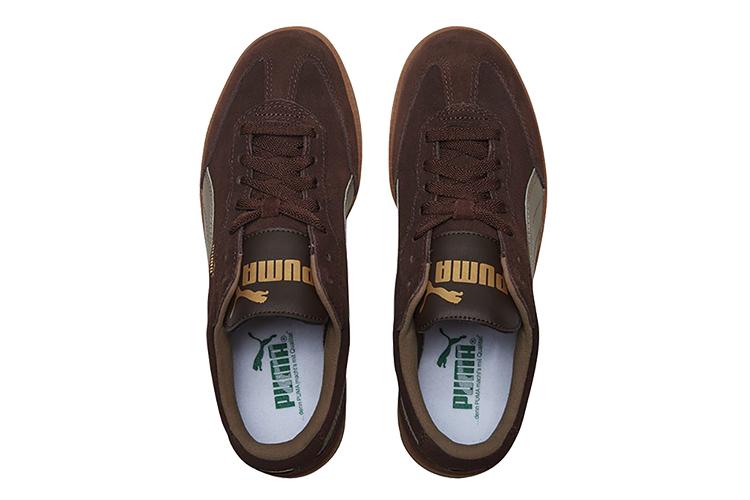Кроссовки унисекс PUMA Liga Suede Low шоколадные, 41 EU