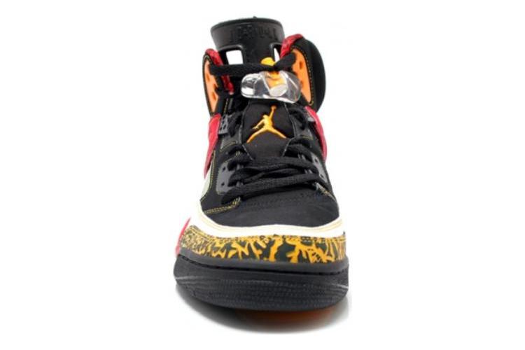 Кроссовки мужские Jordan Spizike Kings County черные-оранжевые, 42.5 EU