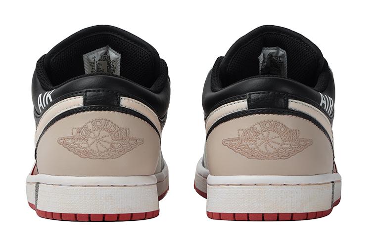 Кроссовки мужские Jordan Air Jordan 1 Low черные, красные, 43 EU