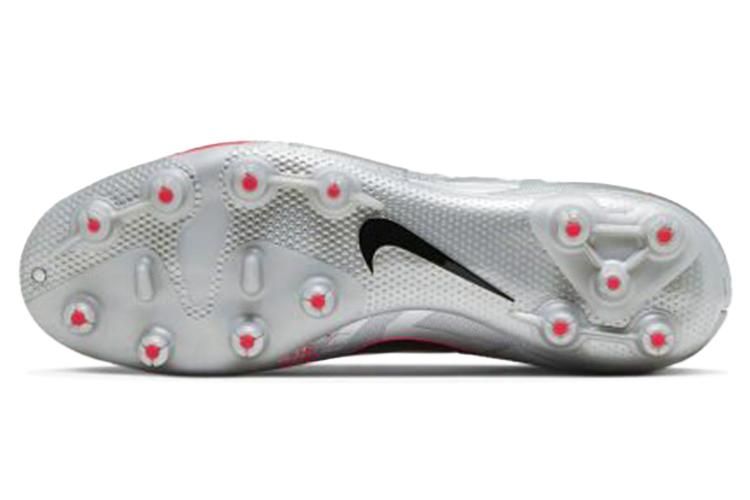 Футбольные бутсы мужские Nike Mercurial Vapor 13 Pro HG серебристо-розовые, 44 EU