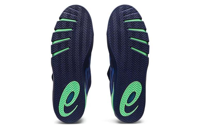 Кроссовки унисекс ASICS Gel Flexkee Pro синий зеленый, 39.5 EU