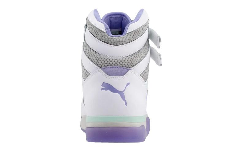 Кроссовки мужские PUMA Palace Guard Mid белые/пурпурные, 44 EU