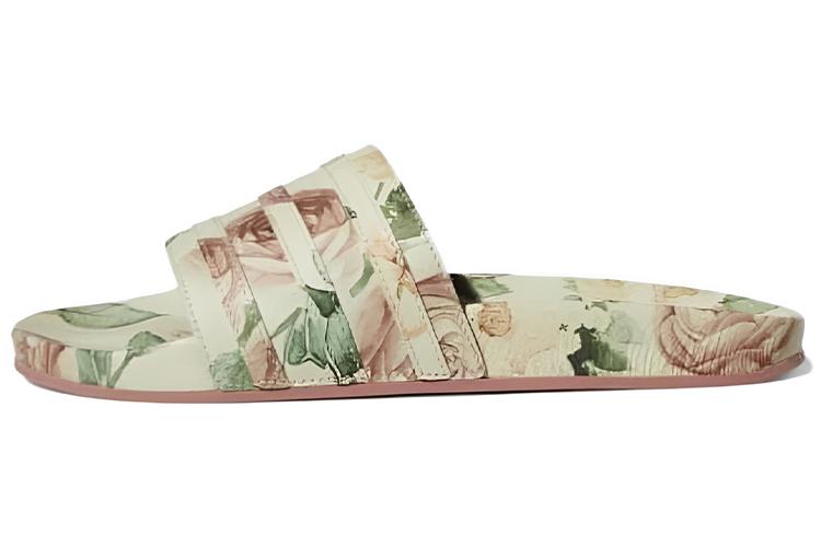 Шлепанцы женские Adidas Adilette Eric Emanuel Floral, cream-pink, 43 EU