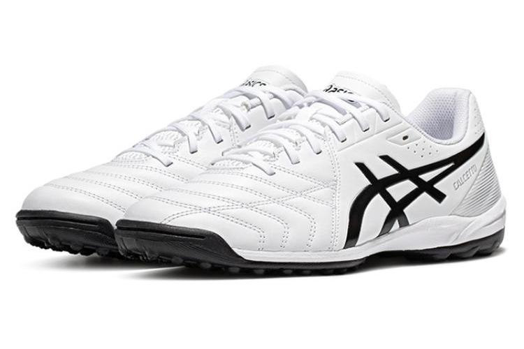 Футбольные бутсы унисекс ASICS Calcetto K Wd 9 Tf Ag белые, черные, 43.5 EU