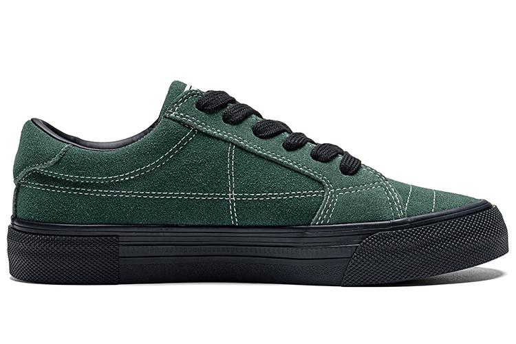 Кроссовки унисекс Kappa Back to Back черно-зелёные, 38 EU