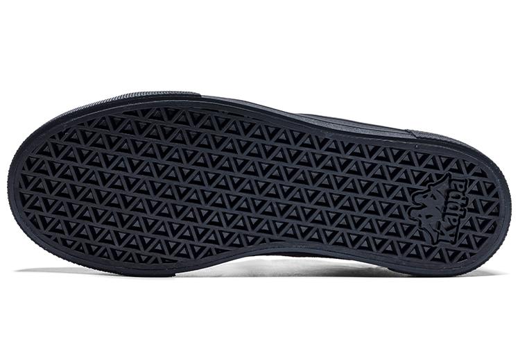 Кроссовки унисекс Kappa Back to Back черно-зелёные, 38 EU