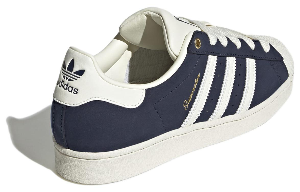 Кеды женские Adidas Superstar Night Indigo Gold Script, blue, 38 2/3 EU