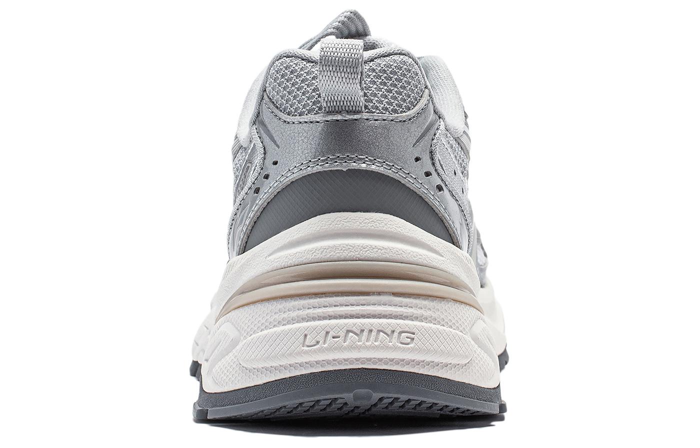 Кроссовки женские LiNing Aurora 2K V2 серебристо-белые, 38 EU