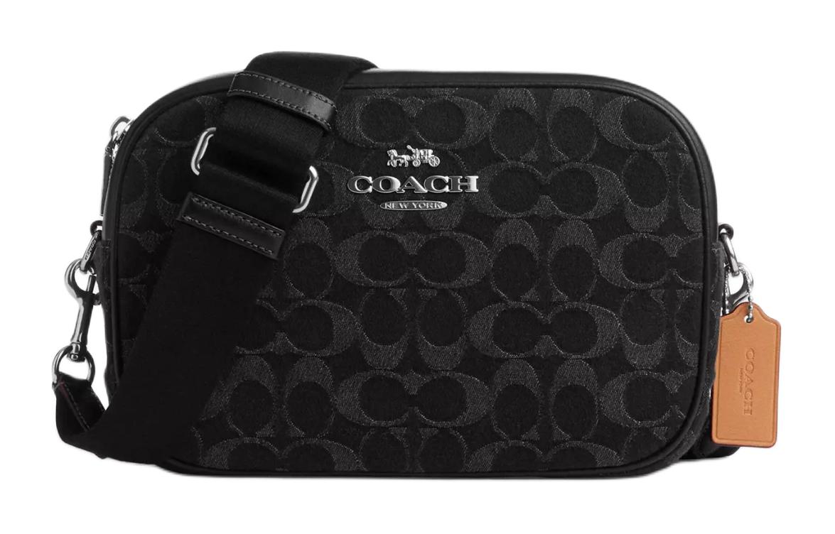 Сумка женская COACH Jamie Denim With Leather Camera Bag черная