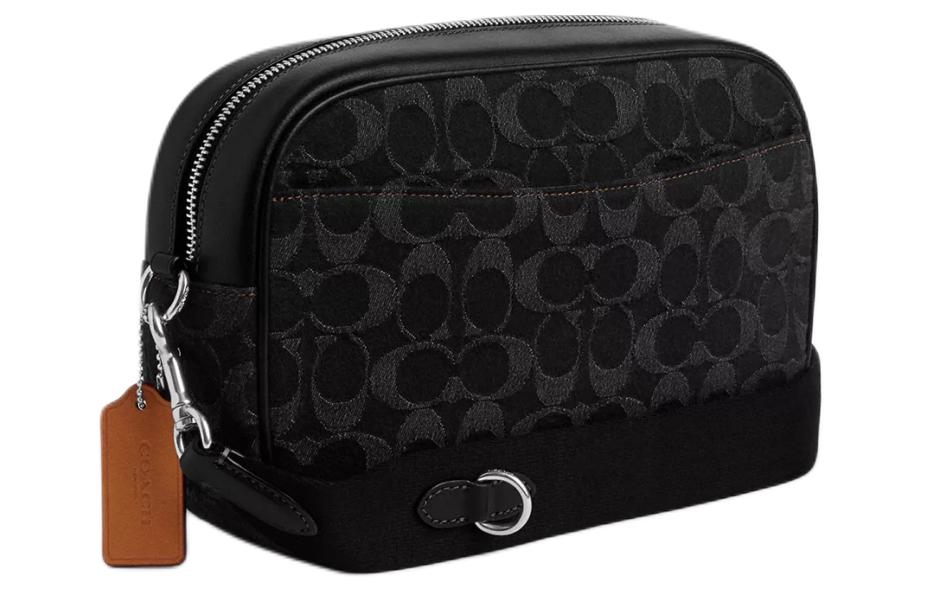 Сумка женская COACH Jamie Denim With Leather Camera Bag черная