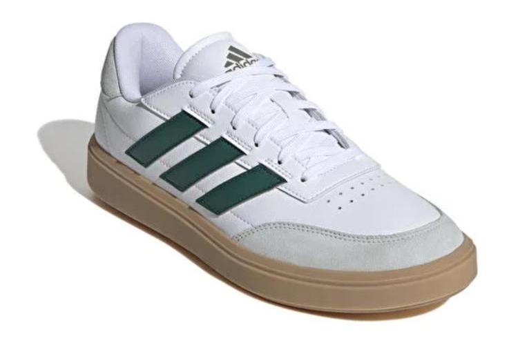 Велотуфли мужские Adidas COURTBLOCK белые и зелёные, 44 EU