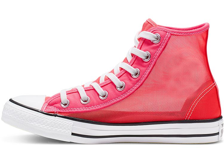 Кеды женские Converse Chuck Taylor All Star High See Thru, racer pink, 35 EU