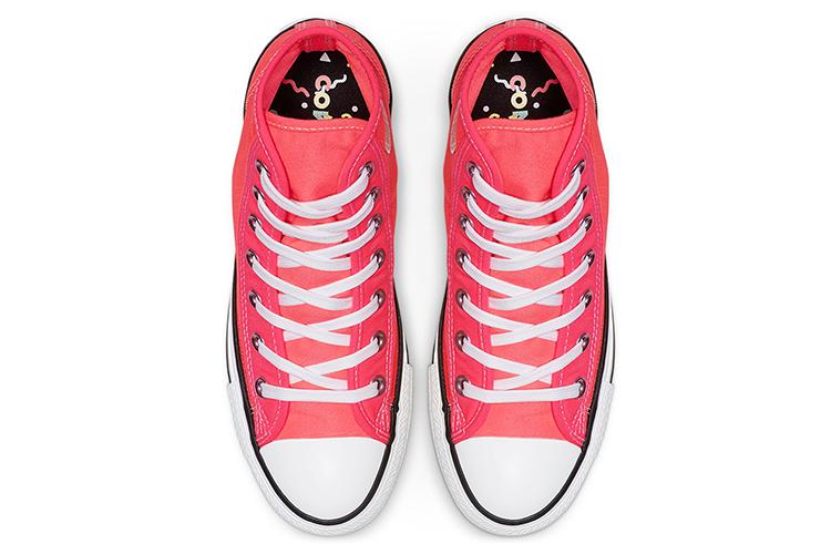 Кеды женские Converse Chuck Taylor All Star High See Thru, racer pink, 35 EU