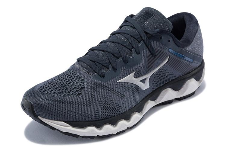 Беговые кроссовки унисекс Mizuno Horizon 4 серые/синие, 42 EU