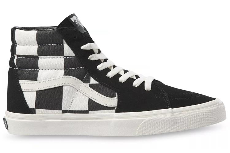 Кеды унисекс Vans Sk8-Hi Oversize черные-белые, 44 EU