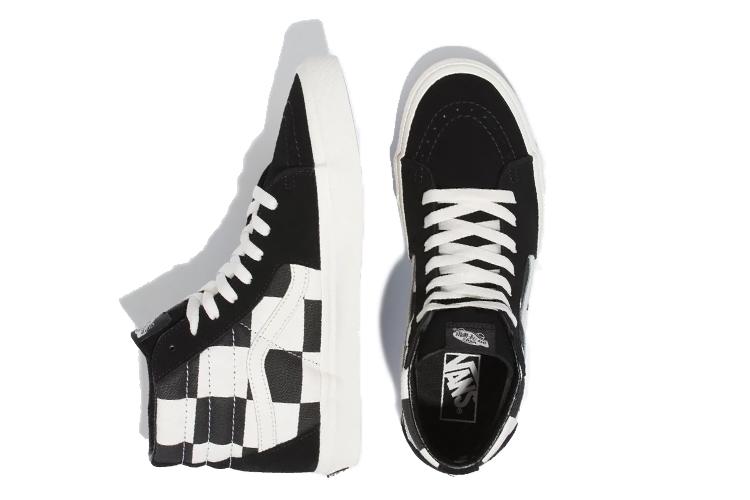 Кеды унисекс Vans Sk8-Hi Oversize черные-белые, 44 EU