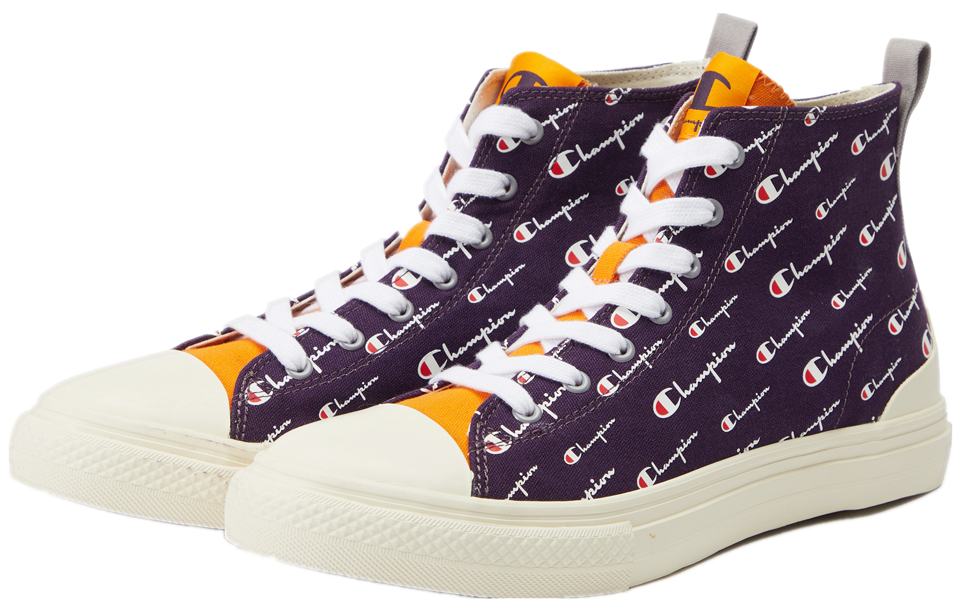 Кеды унисекс Champion Campus Hi фиолетовый/желтый, 36 EU